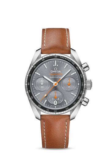 Omega Speedmaster Co-Axial 38 Stainless Steel / Grey / Strap